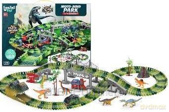 Zestaw moto-dino park tor samochodowy 183el [FIGURKA]