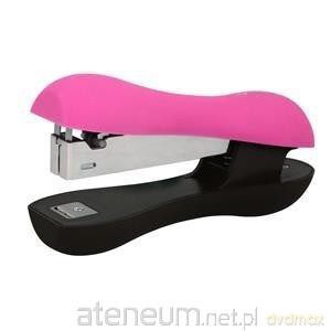 Zszywacz 24/6 soft-touch różowy neon