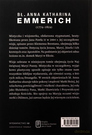 Życie Maryi. Objawienia Anny Kathariny Emmerich - Anna K. Emmerich [KSIĄŻKA]