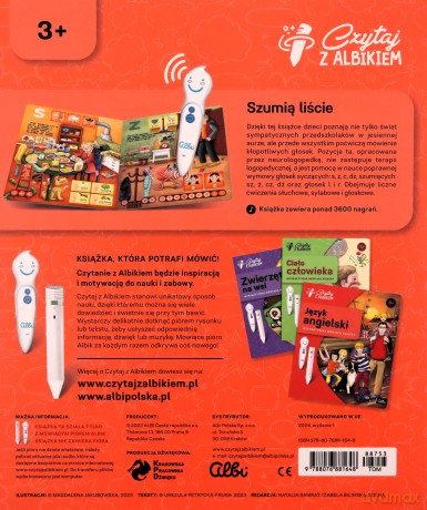 Albik Książka logopedyczna Szumią liście [KSIĄŻKA]