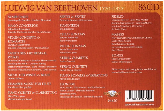 Beethoven: Complete Edition [BOX] [86CD]