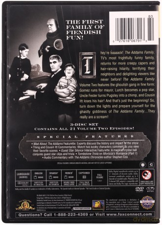 The Addams Family: Season 1-2 (Rodzina Addamsów) [BOX] [9DVD]