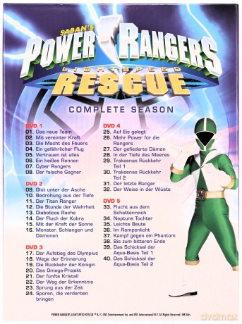 Power Rangers Lightspeed Rescue [5DVD]