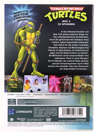 Teenage Mutant Ninja Turtles (Wojownicze Żółwie Ninja) [BOX] [22DVD]