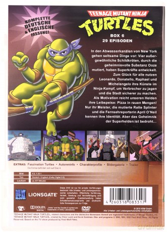 Teenage Mutant Ninja Turtles (Wojownicze Żółwie Ninja) [BOX] [22DVD]