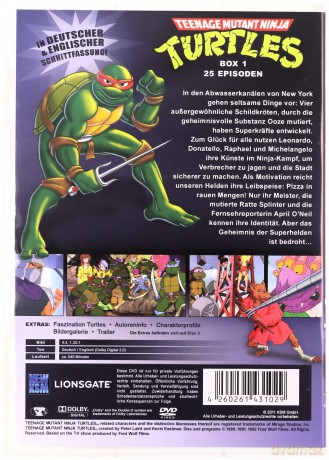 Teenage Mutant Ninja Turtles (Wojownicze Żółwie Ninja) [BOX] [22DVD]