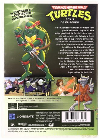 Teenage Mutant Ninja Turtles (Wojownicze Żółwie Ninja) [BOX] [22DVD]