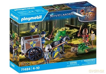 PLAYMOBIL Zestaw figurek Novelmore 71484 Napad na wóz transportowy