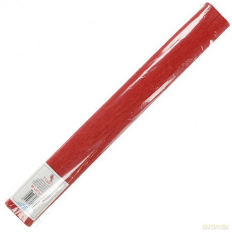 Bibuła krepina rolka 50x200 czerwony ciemny