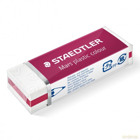 Gumka techniczna Mars Plastic różowa Staedtler paczka 20 szt.