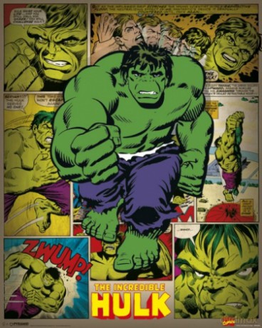 Marvel Comics - Incredible Hulk Retro [PLAKAT]