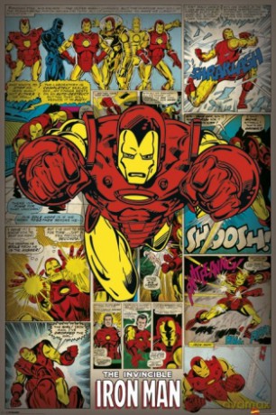 Marvel Comics - Iron Man Retro [PLAKAT]