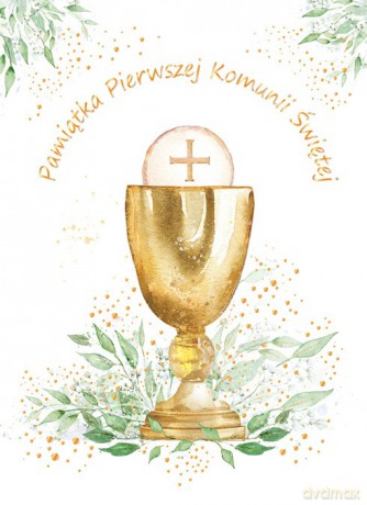 Karnet A5 Komunia Eucharystia