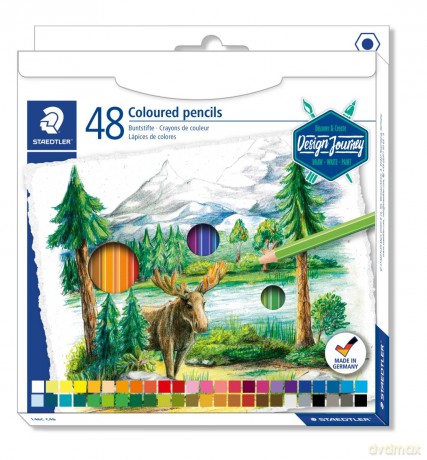 Kredki sześciokątne Design Journey 48 kolorów Staedtler