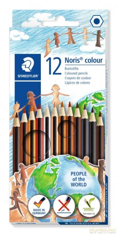 Kredki sześciokątne Noris colour 12 kolorów Staedtler