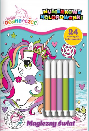 Magiczny świat. Moje Jednorożce. Numerkowe kolorowanki [KSIĄŻKA]