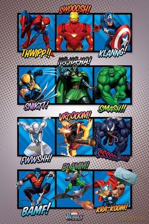 Marvel Heroes (Sound Effects) [PLAKAT]