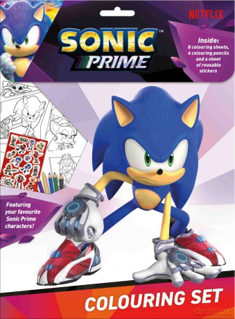 Zestaw do kolorowania z naklejkami Sonic SN00014