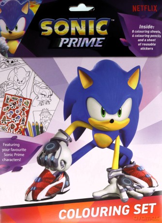 Zestaw do kolorowania z naklejkami Sonic SN00014