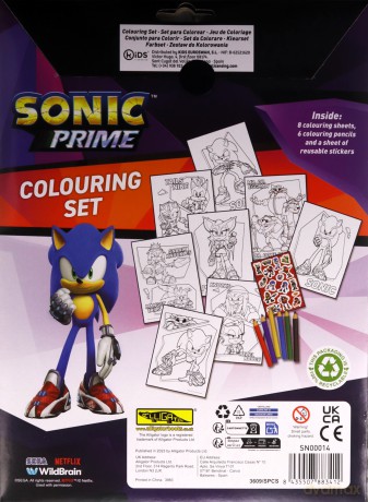 Zestaw do kolorowania z naklejkami Sonic SN00014