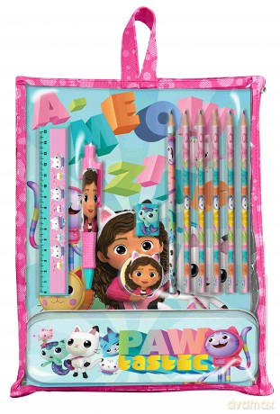 Zestaw piśmienniczy Gabby's Dollhouse 12 elementów GD00062