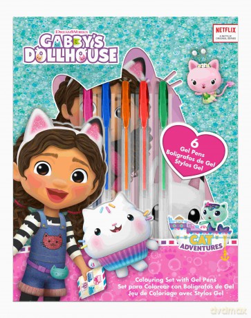 Zestaw piśmienniczy Gabby's Dollhouse 7 elementów GD00064