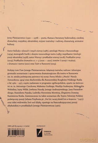 Adaptacje teatralne, radiowe i telewizyjne - Jerzy Pleśniarowicz [KSIĄŻKA]