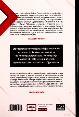 Analiza działalności powiatowych komisji bezpieczeństwa i porządku w wybranych powiatach województwa podlaskiego - Andrzej Sęk [KSIĄŻKA]