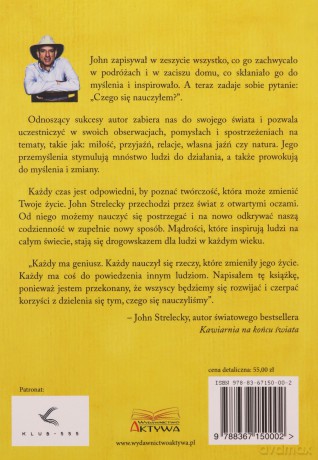 Czego się nauczyłem w kawiarni na końcu świata - John Strelecky [KSIĄŻKA]