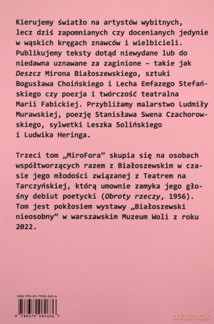 MiroFor 2023 (Tom 3) Gęściochat. Białoszewski nieosobny [KSIĄŻKA]