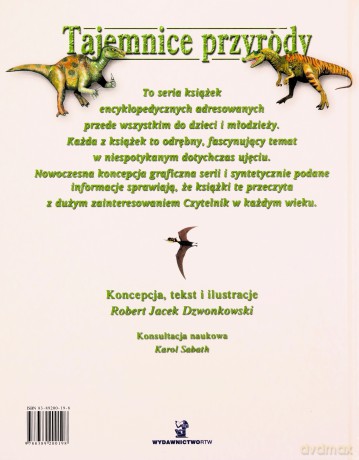 Tajemnice przyrody Dinozaury - J. Dzwonkowski R. [KSIĄŻKA]