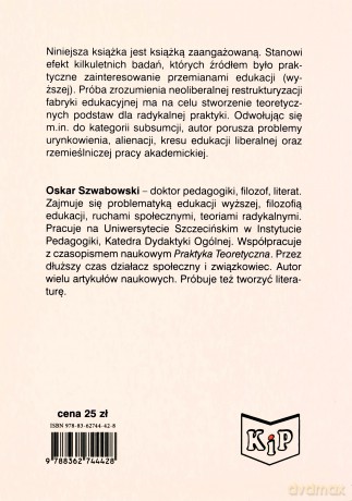 Uniwersytet Fabryka Maszyna - Oskar Szwabowski [KSIĄŻKA]