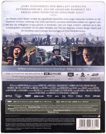 Na Zachodzie bez zmian (steelbook) [Blu-Ray 4K]+[Blu-Ray]