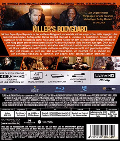 The Hitman's Bodyguard (Bodyguard Zawodowiec) [Blu-Ray 4K]
