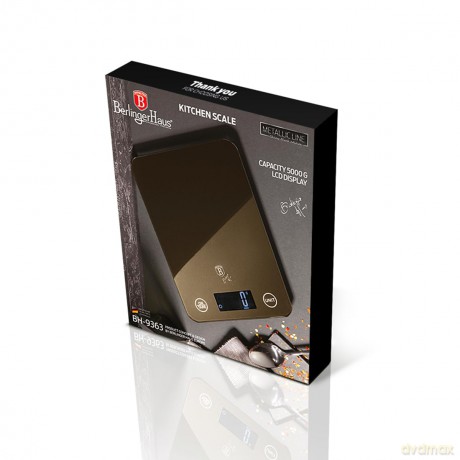 BerlingerHaus - Digital kitchen scale, capacity 5 kg (BH/9363)