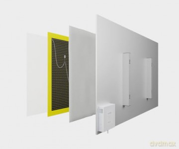 Hombli - Smart IR Glass Heatpanel 600W, White