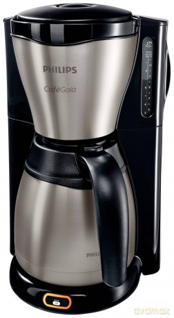 Philips - Caf Gaia Coffee maker Black, Stainless steel Cup volume 15 Thermal jug (HD7548/20)