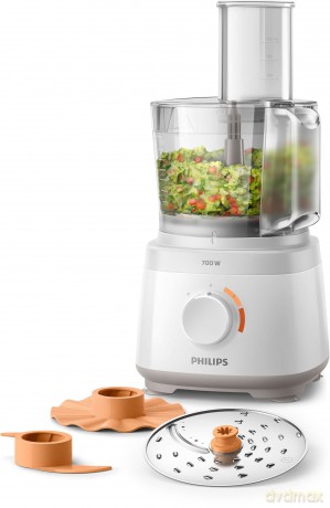Philips - Compact Food Processor 700 W - Daily Collection - HR7310/00