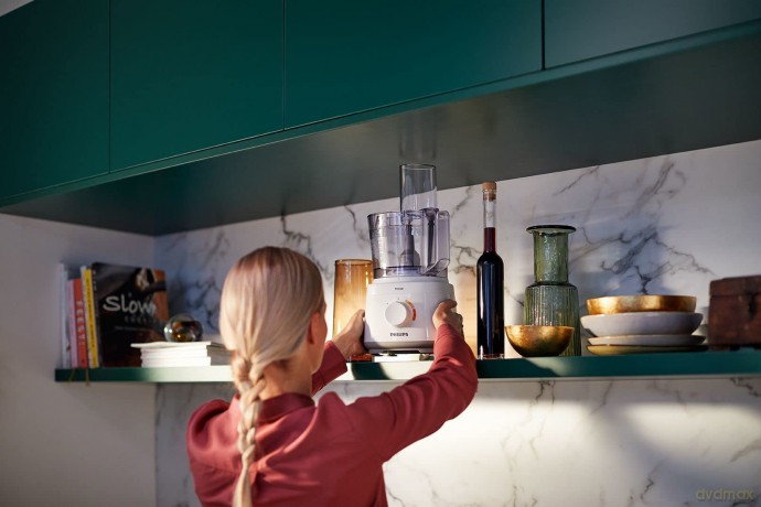 Philips - Compact Food Processor 700 W - Daily Collection - HR7310/00