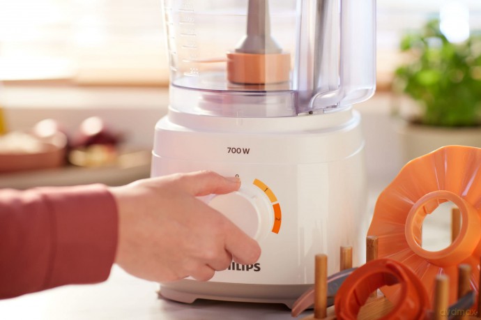 Philips - Compact Food Processor 700 W - Daily Collection - HR7310/00