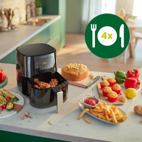Philips - Essential Airfryer 4.1 L - HD9252/70