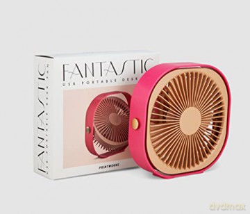 Printworks - Cordless table fan - 8 hours - Cerise (PW00596)