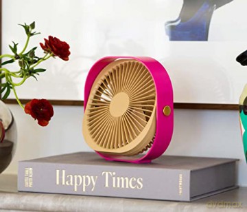 Printworks - Cordless table fan - 8 hours - Cerise (PW00596)