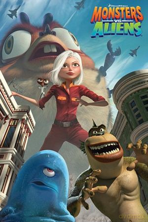 Monsters Vs Aliens (Movie Poster) [PLAKAT]