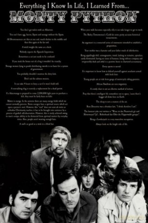 Monty Python (Everything I Know In Life) [PLAKAT]