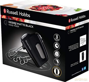 Russell Hobbs - Matte Black Hand Mixer
