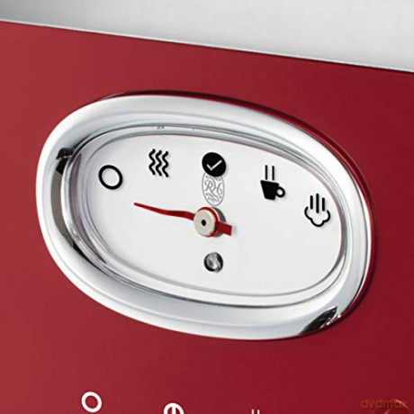 Kolbowy ekspres ciśnieniowy Russell Hobbs Retro Espresso Maker 1350 W czerwony