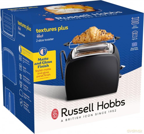 Russell Hobbs - Textures Plus+ 2 Slice Toaster