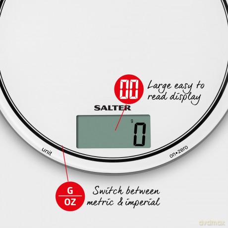 Salter - Mono Glass Electronic Kitchen Scales