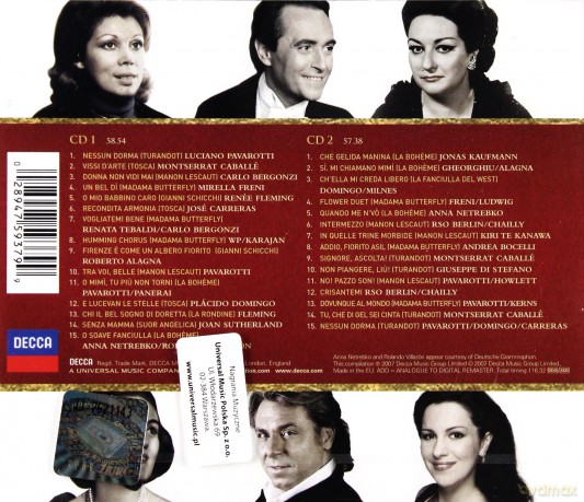Netrebko,Pavarotti,Bocelli,Domingo,Flemi: Puccini Gold [2CD]